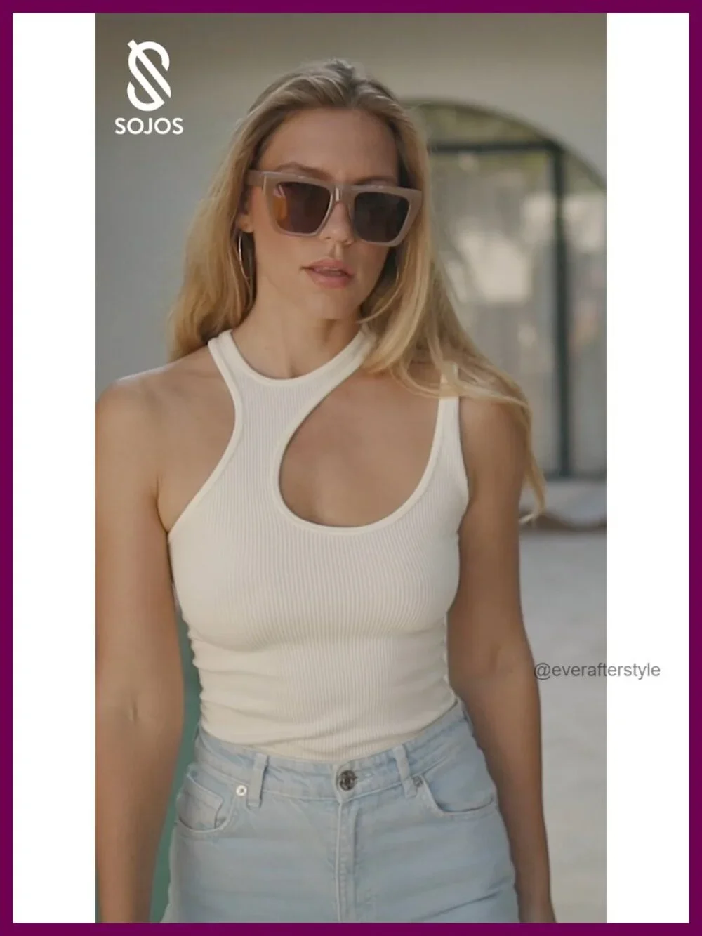 Oversized Square Cat Eye Polarized Sunglasses for Women UV400 Protection